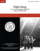 Fight Song SSAA choral sheet music cover